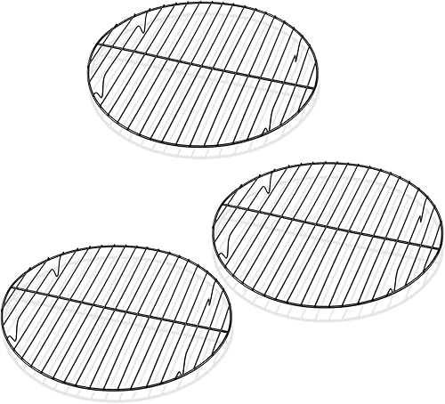 TeamFar Bastidores de refrigeración, antiadherentes de 10.5 pulgadas con núcleo de acero inoxidable para hornear, asar, cocinar al vapor, enfriar,