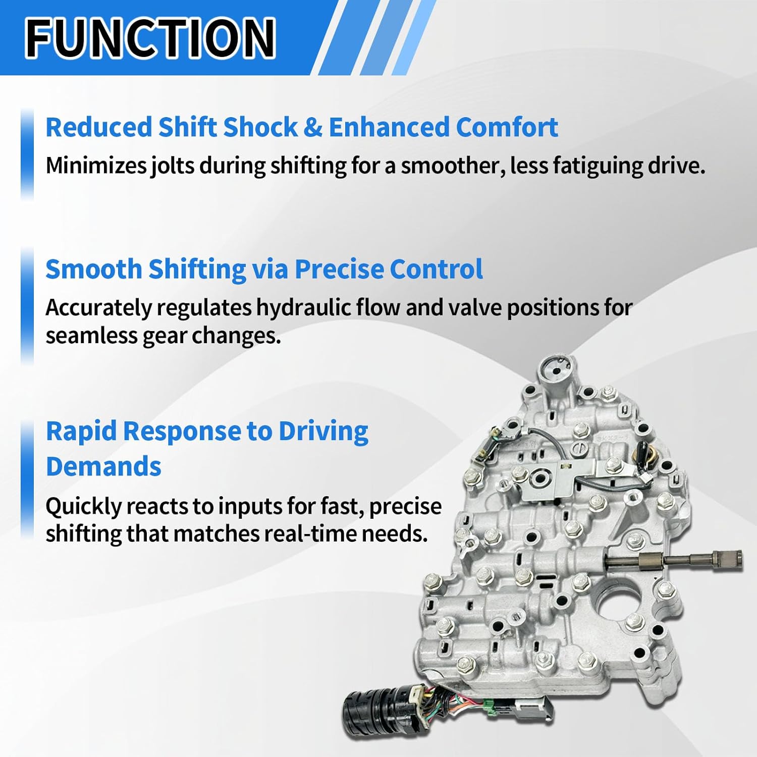 JF015E RE0F11A CVT Transmission Valve Body Compatible with 2013-2019 Nissan Sentra1.6L 1.8L, Versa Tiida Note Nissan Versa Note 2013-2015 Chevrolet Spark Suzuki Swift 31705-X428E 31705-X428B