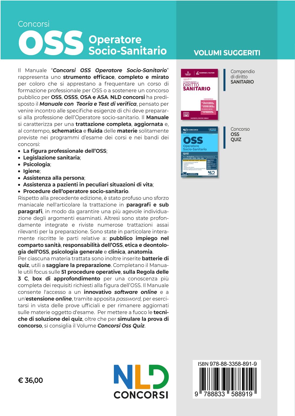 Concorsi OSS Operatore Socio Sanitario. Manuale con test di verifica per la formazione professionale e la preparazione ai concorsi 2024