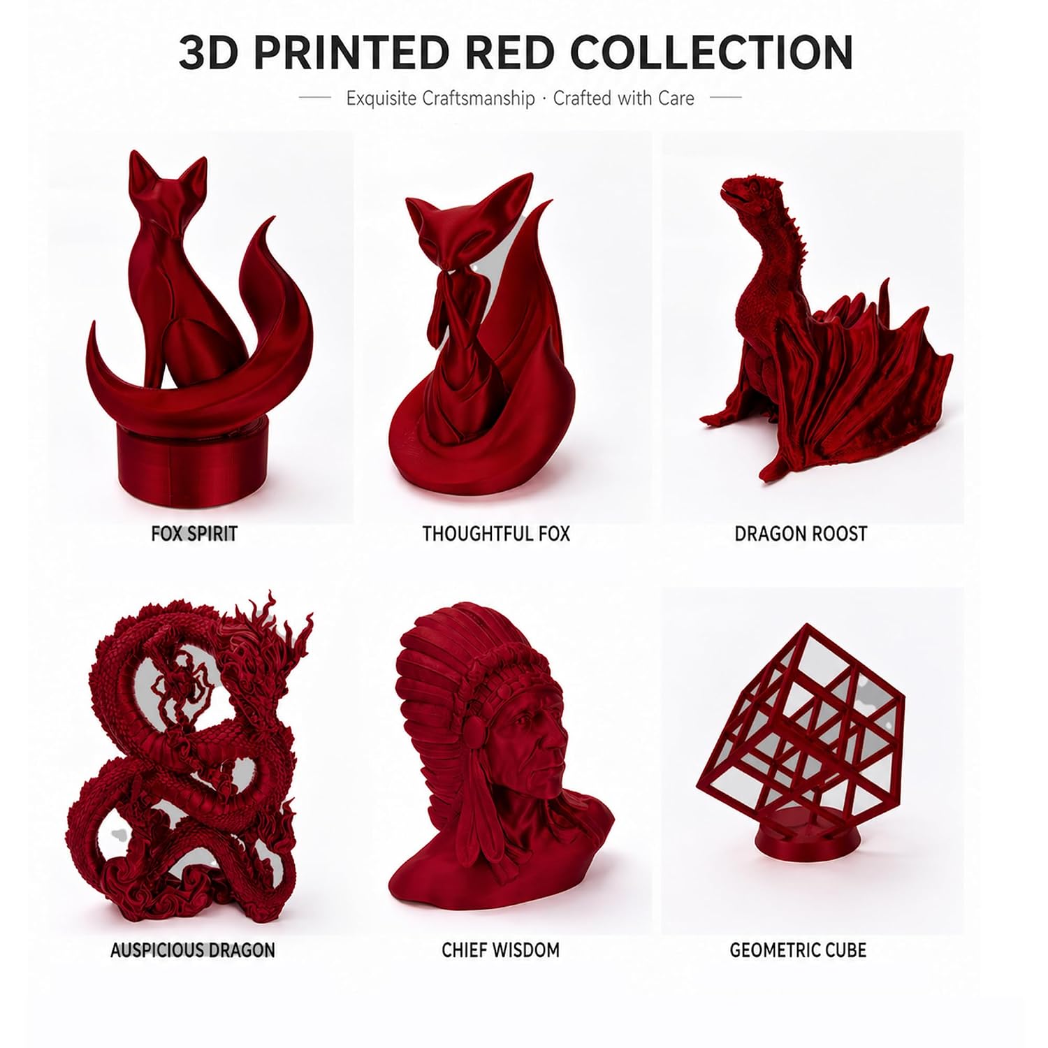PLA 3D Printer Filament 1.75mm,Dark red,Ruby red,Net Weight 1kg(2.2lbs) Accuracy +/-0.05mm
