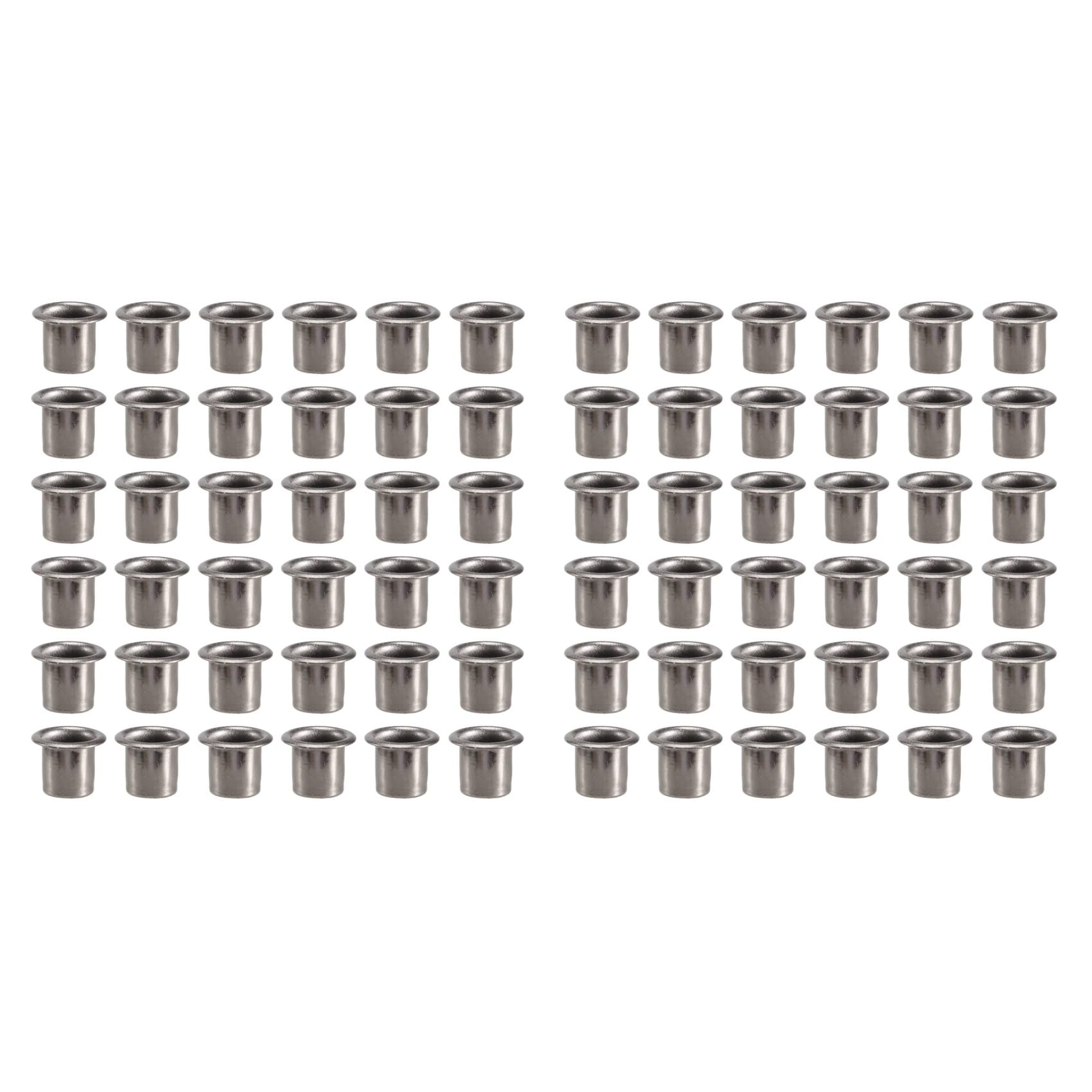 Jnchdghwa Silver-Black 100Pcs Eyelets For Diy Kydex Sheath 7Mm Rivet Hand Tool Parts Eyelet Hole Punch Tool Kit