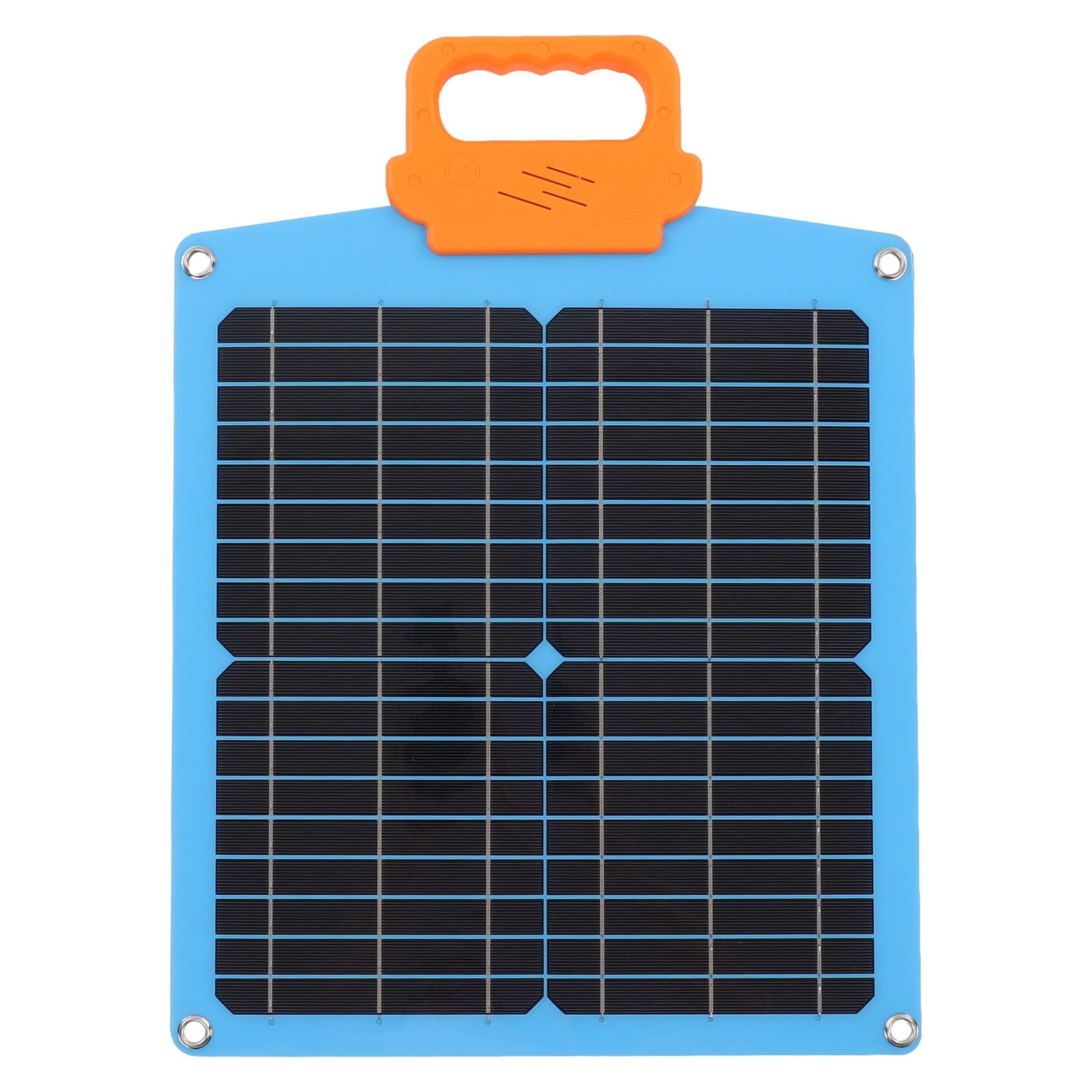 20W 18V Solar Panel, Efficient Charging Performance Monocrystalline Silicon Earthquake Resistant Solar Panel Charger for Motorhomes for Car (Blue)