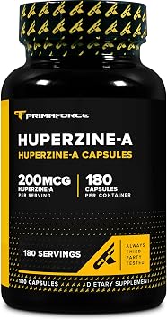 Primaforce Huperzine-A Capsules 180 Capsules, 200mcg | Huperzine Nutritional Supplement