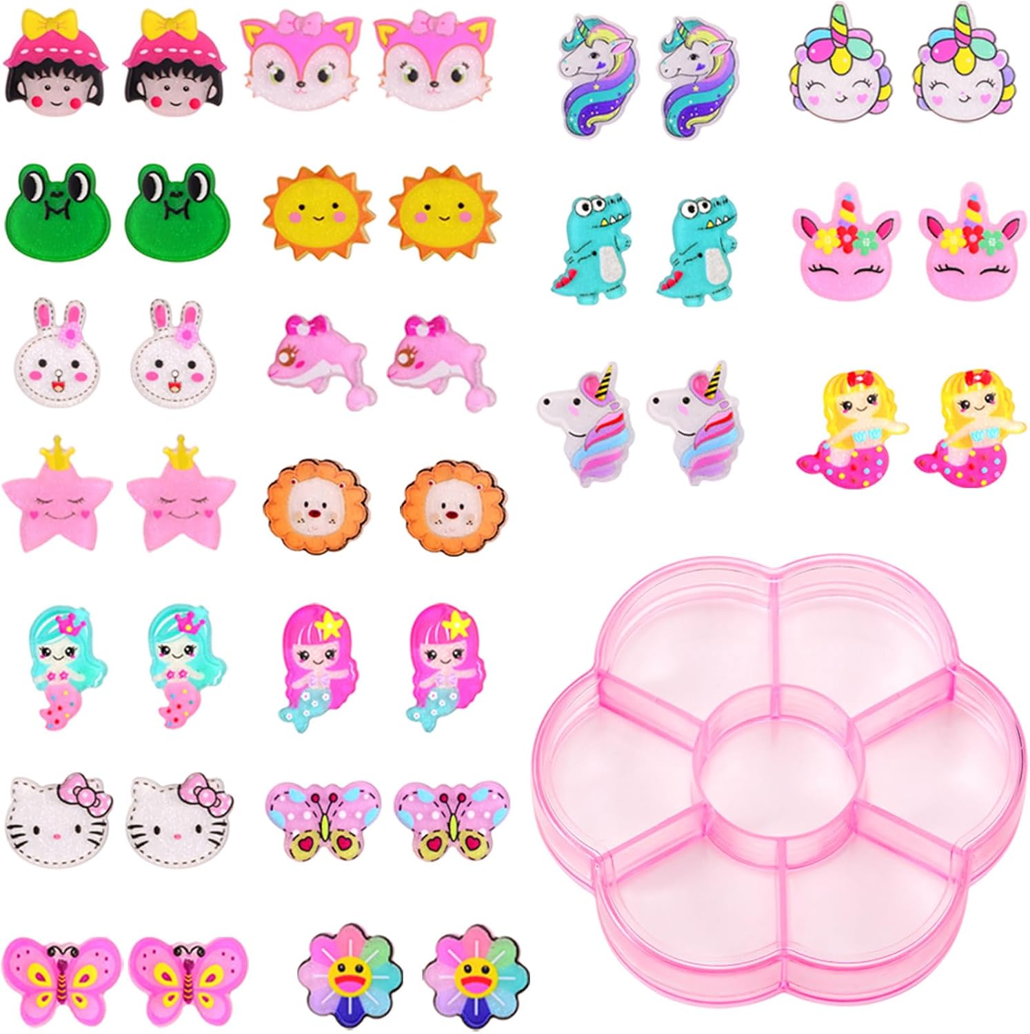 20 Pairs Clip on Earrings for Girls Kids - Kazakhstan | Ubuy