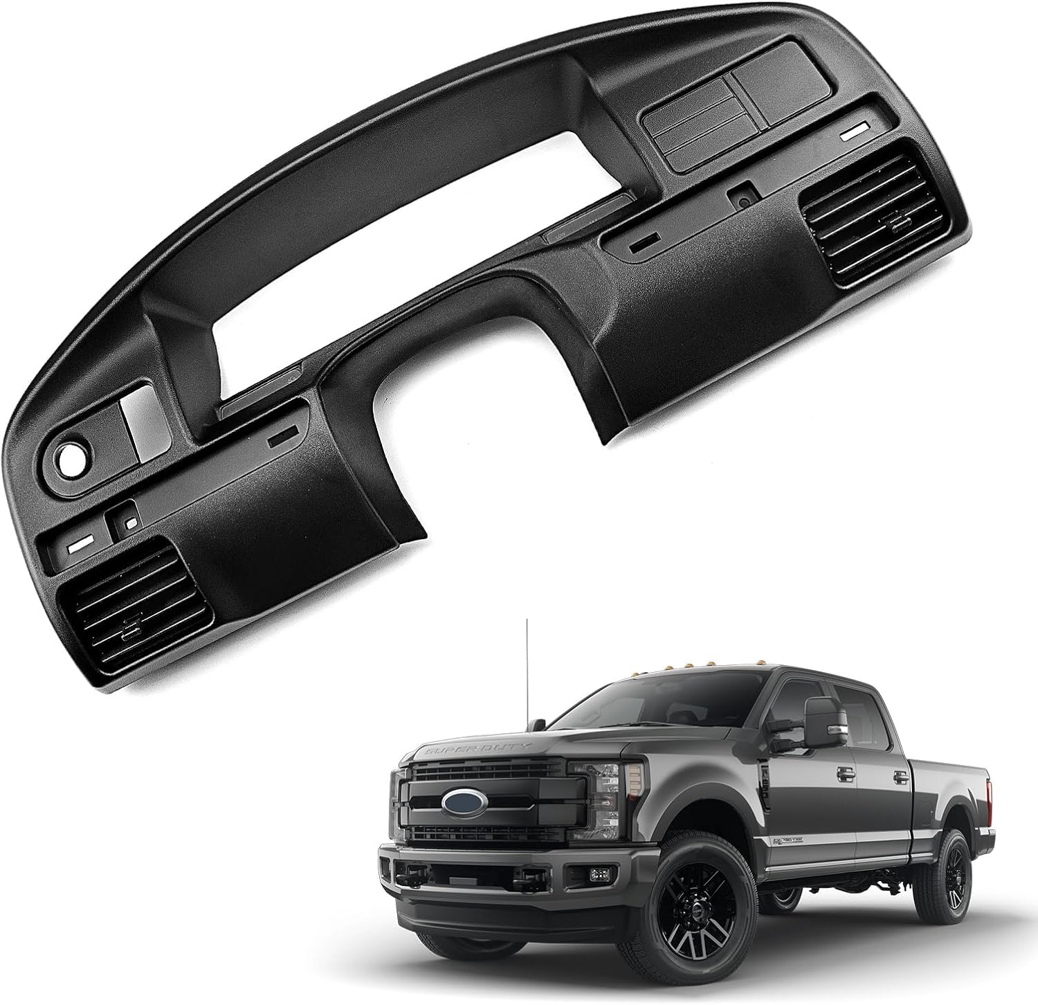 Instrument Dash Cluster Bezel Diesel Dash Panel Trim Compatible with 1994-1997 Ford F250 F350 F Series Super Duty Replace F4TZ-15044D70-A