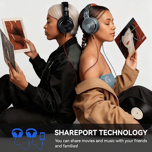 Miniatura 6 de OneOdio Hi-Res Auriculares de sobreoído para monitorización y mezcla en estudio, aislamiento de sonido, almohadillas de piel de proteína, unidad