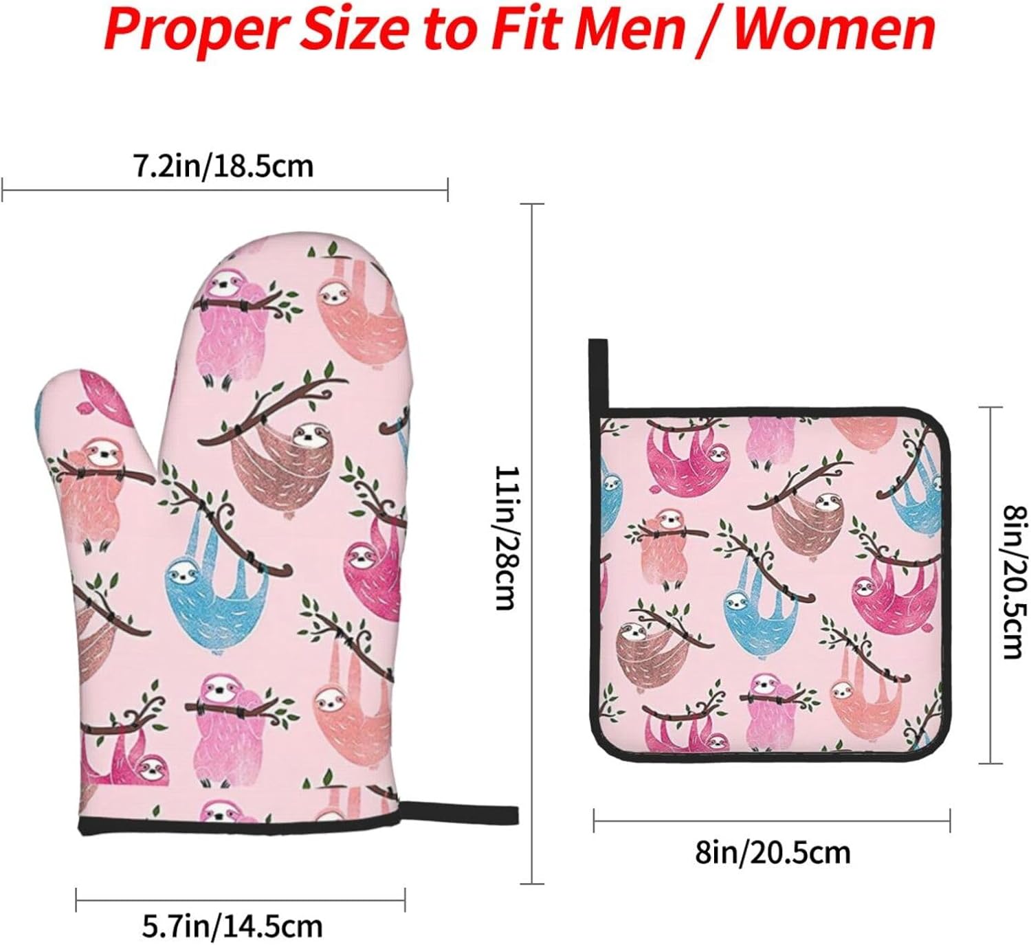 Naughty Sloth Kitchen baking four piece set, fit for cooking and baking, oven, microwave, and outdoor barbecue