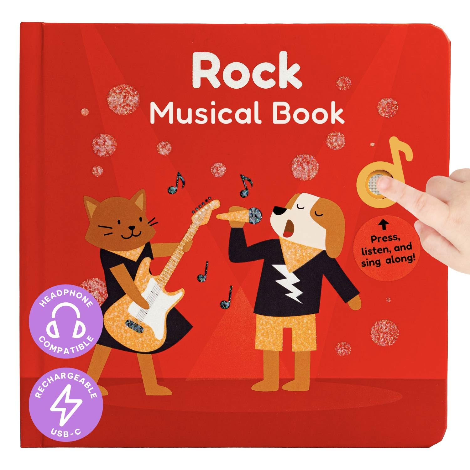 Rock Music Book for Toddlers 1-3 Years Old