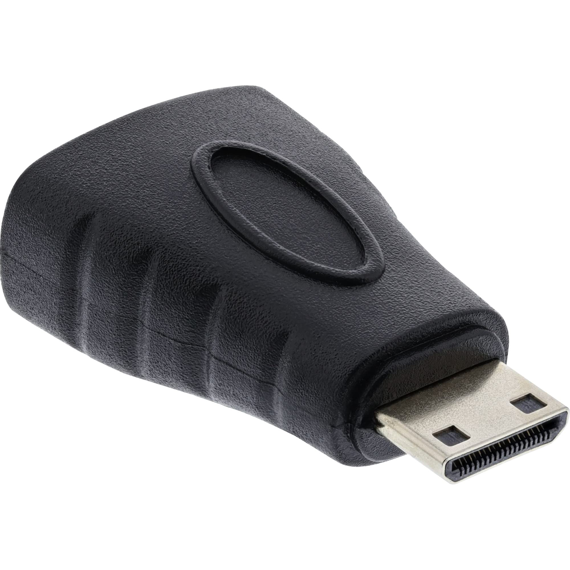 InLine 17690G HDMI Adapter, HDMI A Buchse auf Mini HDMI C Stecker, 4K/60Hz kompatibel, vergoldete Kontakte