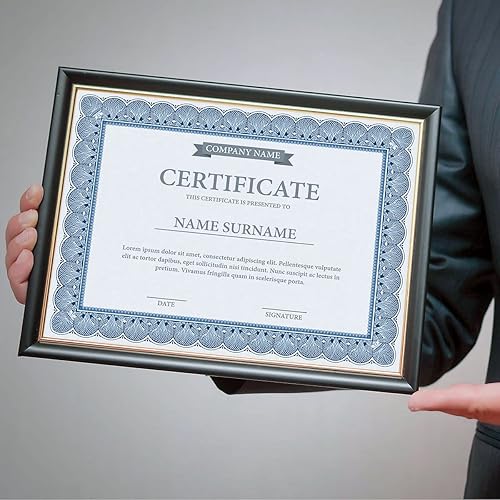 Miniatura 7 de Elite - Papeles de certificado de pergamino azul y azul paquete de 100 compatibles con impresoras láser y de inyección de tinta para oficina premios