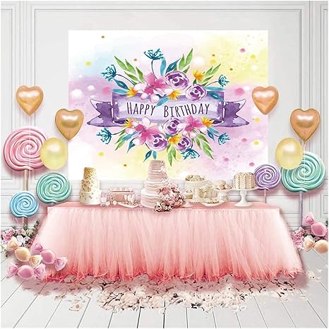 Amazon Co Jp バースデー背景布 写真の背景 誕生日のテーマ 女の子のための素敵な肖像画 赤ちゃん 新生児の写真布 Color Pink3 Size 5x3ft 家電 カメラ