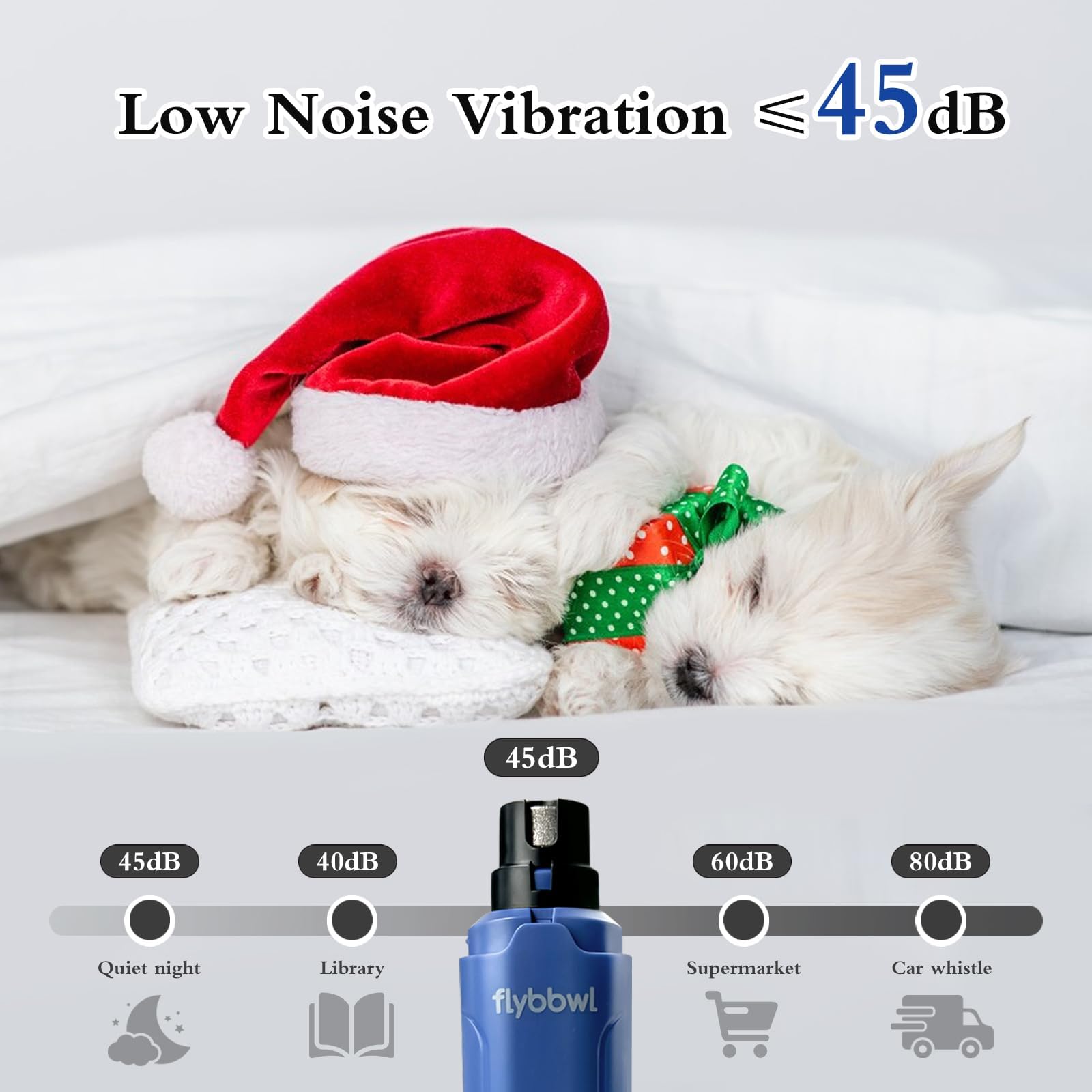 Molinillo de uñas silencioso Silent Grind Pro, cortaúñas para gatos de interior, cortaúñas para perros y gatos grandes, medianos y pequeños