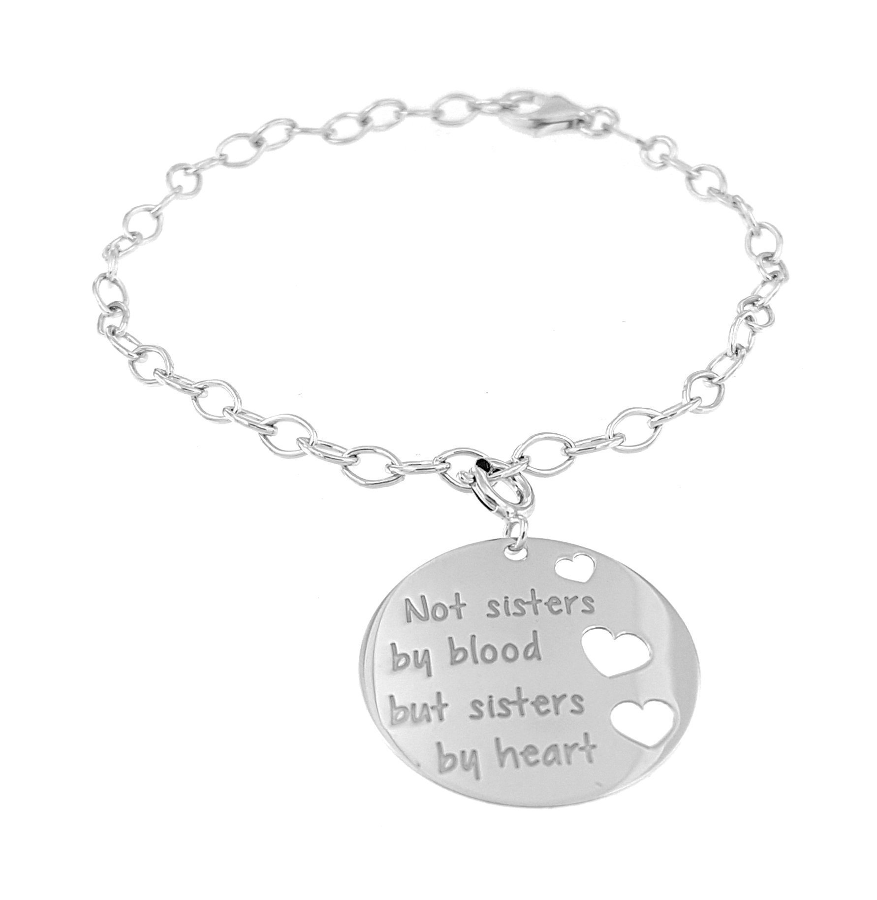Bracciale e ciondolo personalizzato con incisione gratuita, in argento 925 anallergico.