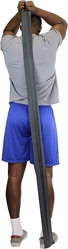 Miniatura 3 de Banda para hacer ejercicio CanDo, de bajo polvo, 4 pies de longitud, Negro , 1