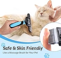 Vista 6 de MIU COLOR Cepillo de Aseo para Mascotas de Pelo Largo, Herramienta de Eliminación de Pelo para Perros y Gatos Medianos y Grandes, Reduce Eficazmente