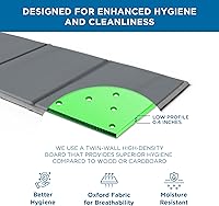 Vista 6 de Meliusly Premium 10mm Base para Cama Individual 2-Pack (96,5x190,5 cm) Diseño de Tablero de Cama de Perfil Bajo con Patente Pendiente - Bases