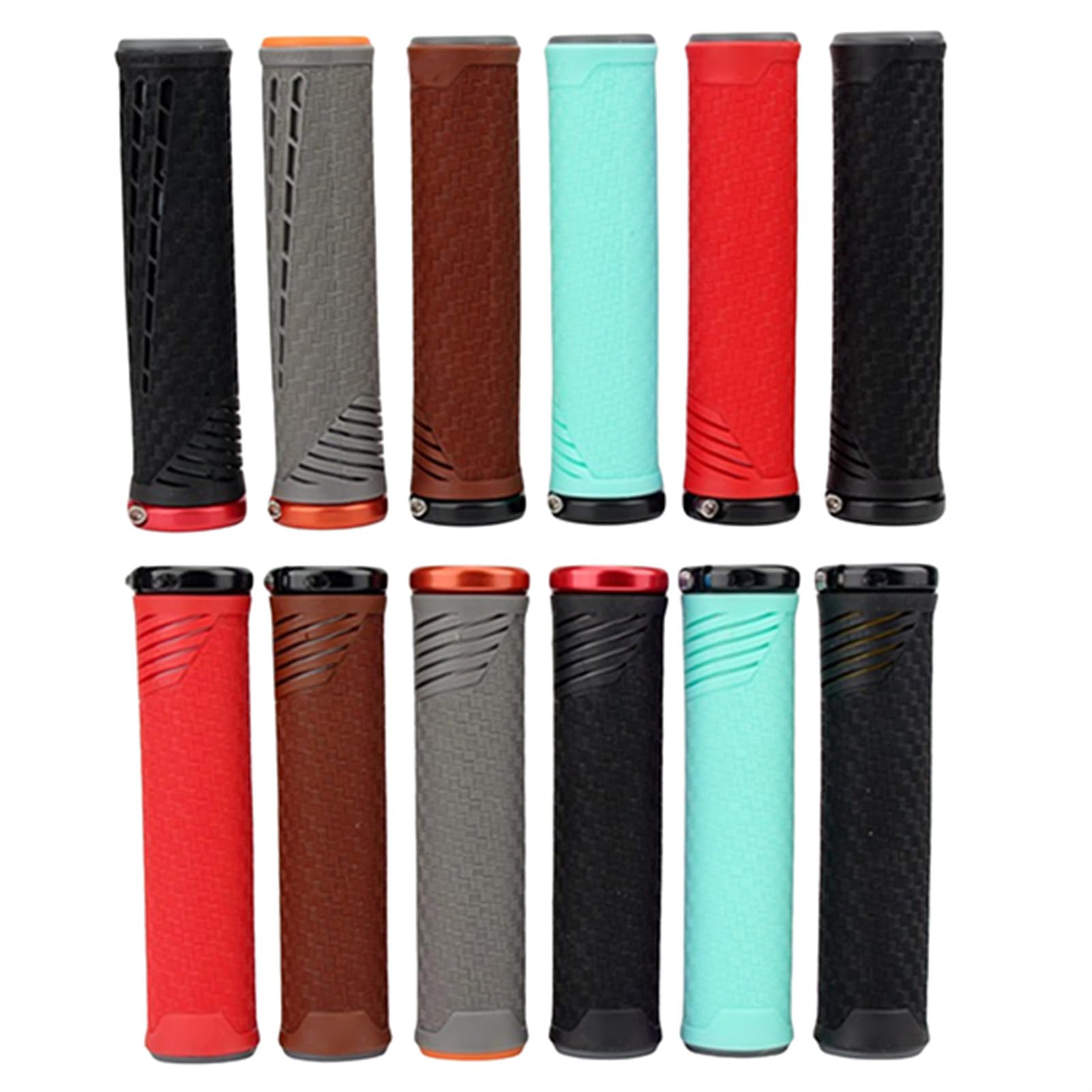 2 pièces poignées d ' extrémité de Guidon de vélo en Silicone Souple Housses de poignée de vélo antidérapantes Guidon de Cyclisme Manches de poignée Housses de vélo
