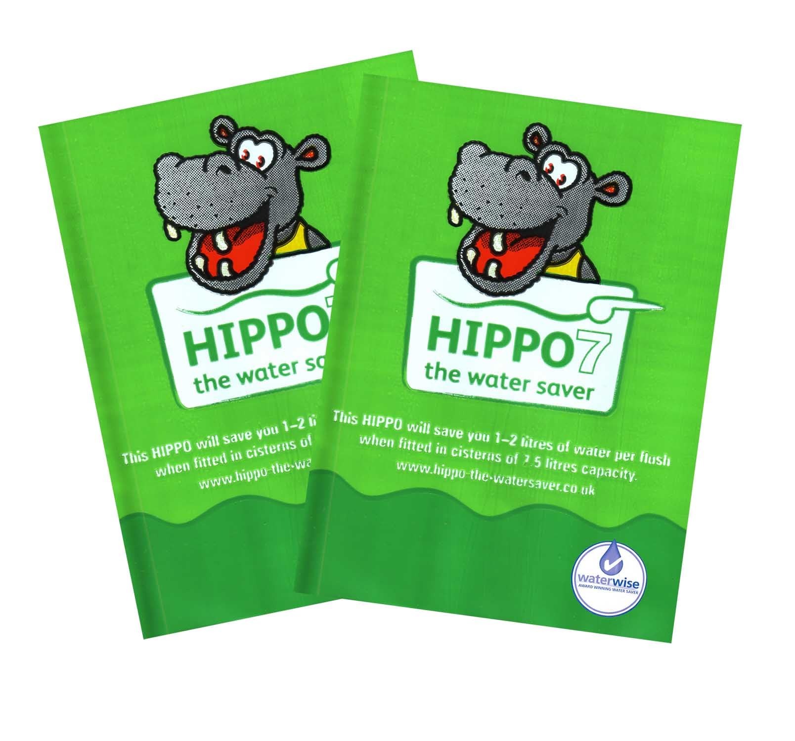 Hippo The Water Saver (not for Slimline cisterns) - Saves Water Each time You Flush (2, Green 7l)
