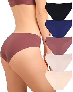 Levao Seamless Women Underwear No Show Panties Breathable Hipster S-XL | Cotton Crotch, Stay-Put Fit, Breathable Comfort, Flexible Stretch, Invisible Under Dresses, Leggings, Daily Wear - Amazon product rated Grade A