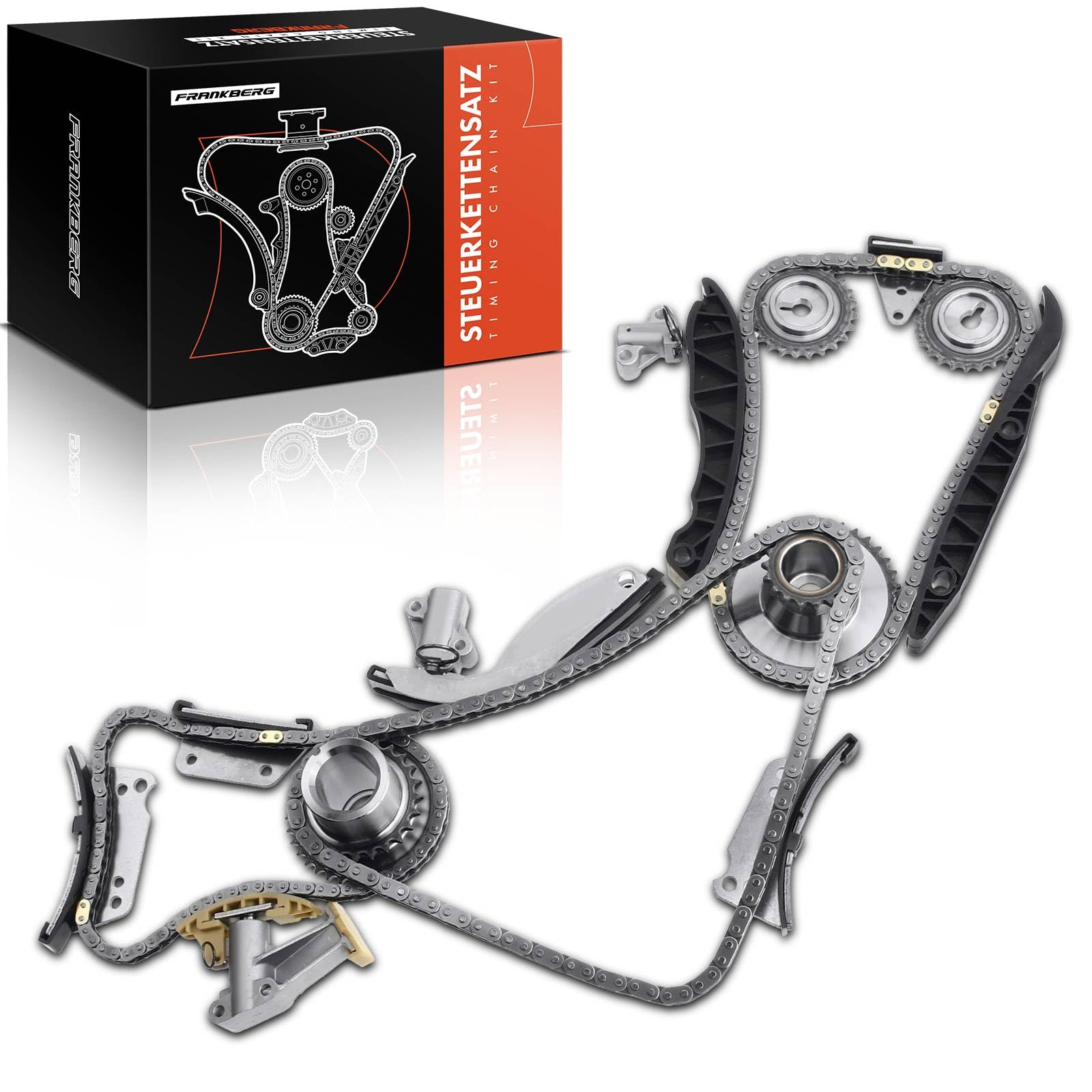 Frankberg Kit de cadena de distribución 23351-4A020 | Compatible con: Caja H-1 A1, Autobús H350, Sorento I JC, H-1 Travel TQ, Plataforma plana/chasis Porter