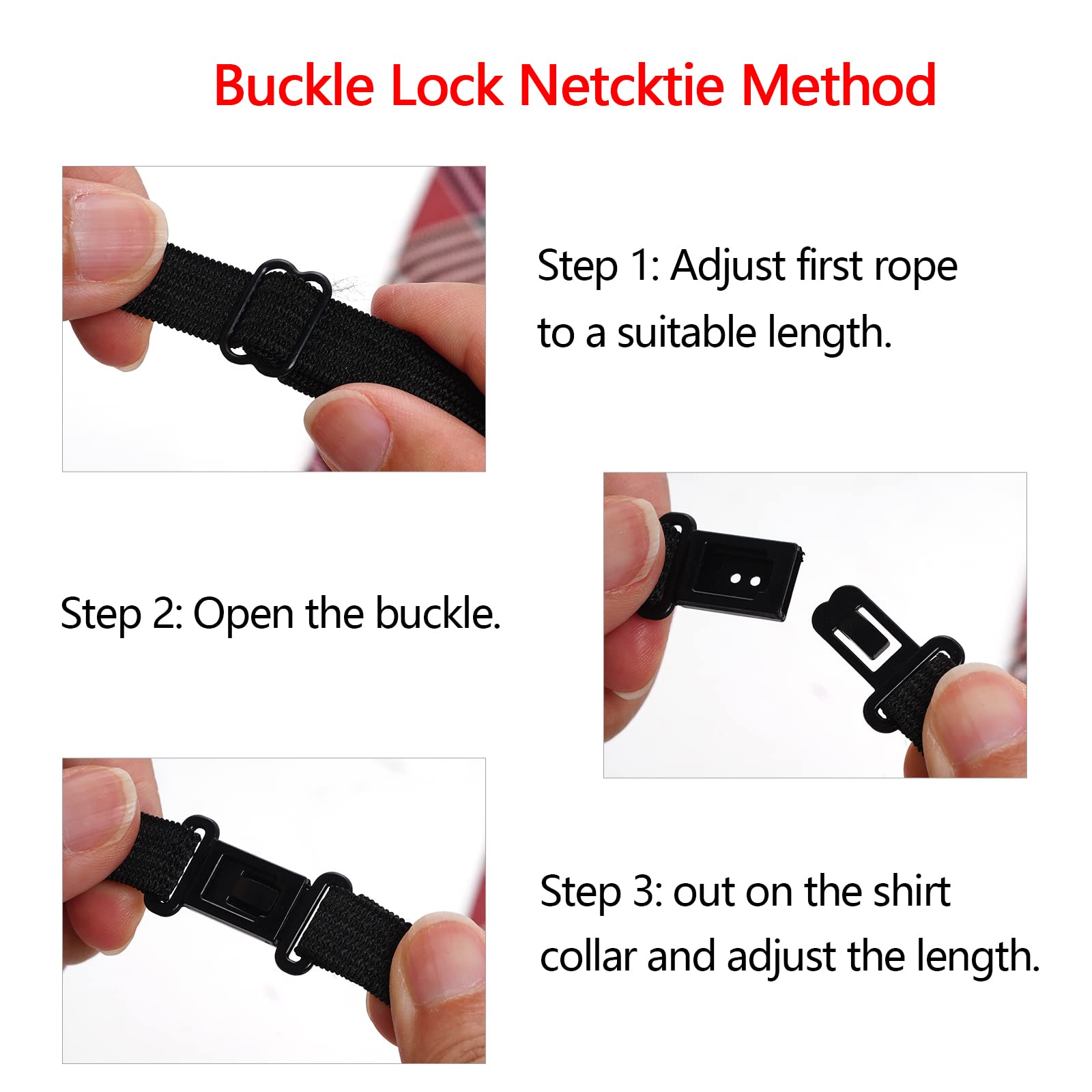 Sucrain 5 corbatas preatadas para el cuello ajustables para boda, graduación, escuela, cosplay, uniformes