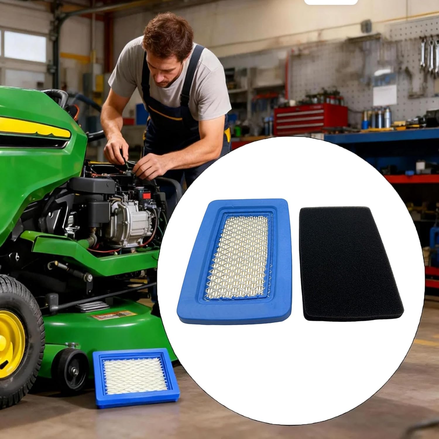 4Pack Air Filter With Pre Filter Compatible with Echo PB760LHN PB760LNT PB770H PB770T 90123 90122 Leaf Blower Replace A226000410 A226000600 A226000480