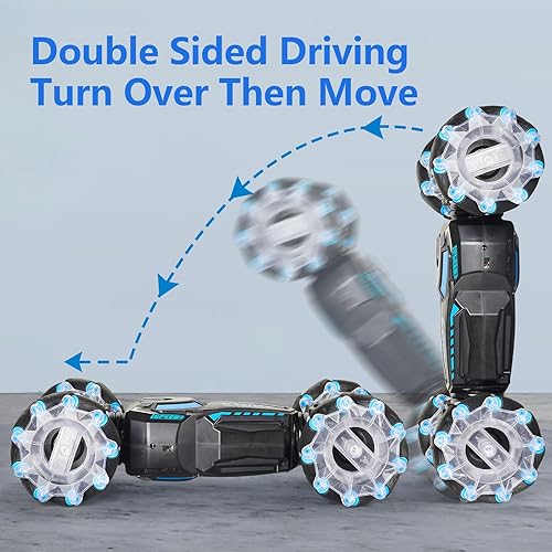 Miniatura 4 de Autos RC Auto de control remoto para niños giratorio de 360 4WD RC Stunt car transformar 2.4Ghz Juguetes controlados a mano para niños 4-7 regalos