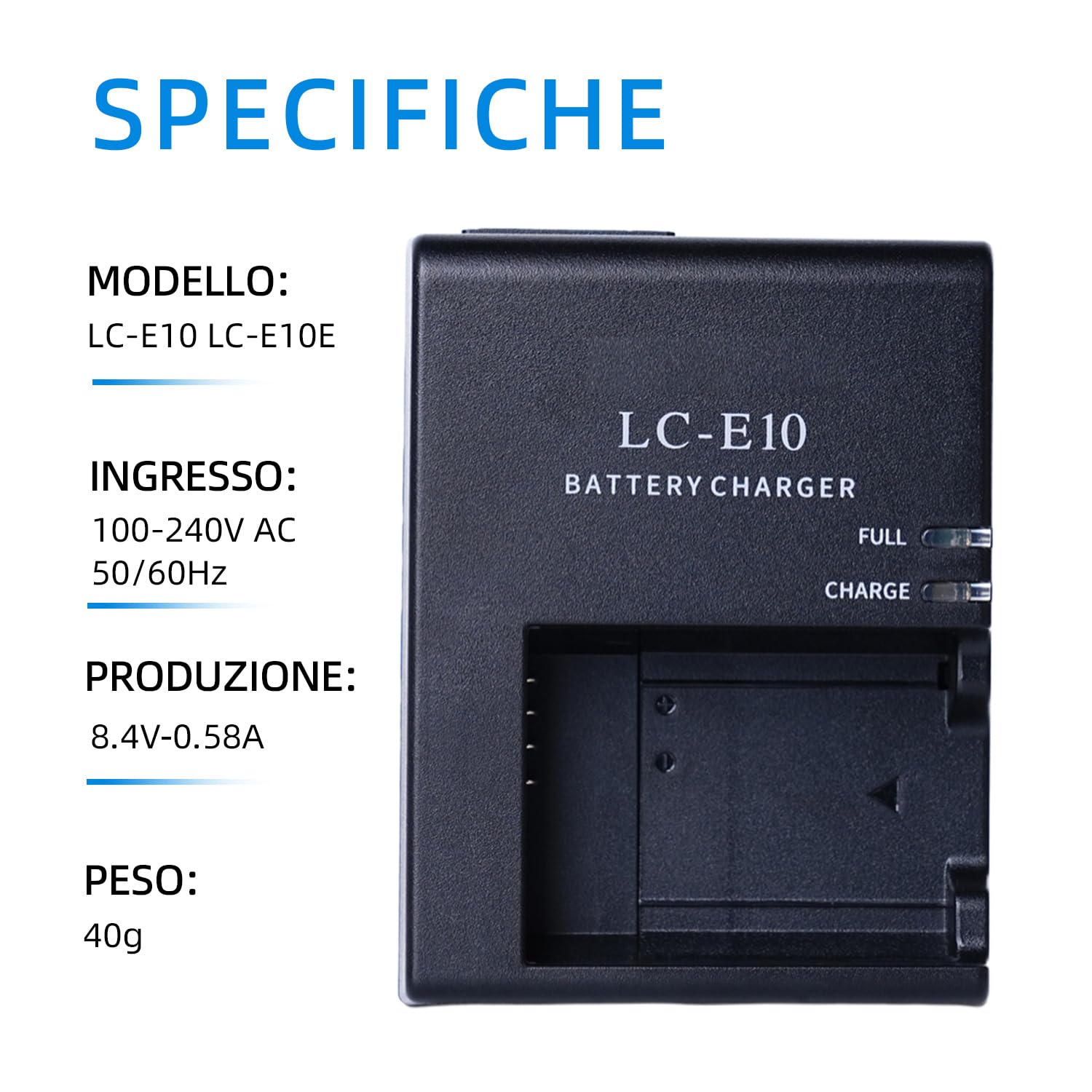 YUEFANSHEN LP-E10 LC-E10C LC-E10 LC-E10E Fotocamera Compatibile Con Canon EOS Rebel T7, T6, T5, T3, T100, EOS 4000d, 3000d, 2000d, 1500d, 1300d, 1200d, 1100d, 1100d, 1500d, 1300d, 1100dkiss E Di Più