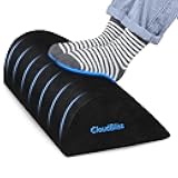 Foot Rest for Under Desk at Work,Office Desk Accessories with Soft Foam and Washable Removable Cover, Foot Stool for Office, Car, Home to Foot Support and Relax Ankles, Black