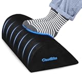 Foot Rest for Under Desk at Work&comma;Office Desk Accessories with Soft Foam and Washable Removable Cover&comma; Foot Stool for Office&comma; Car&comma; Home to Foot Support and Relax Ankles&comma; Black