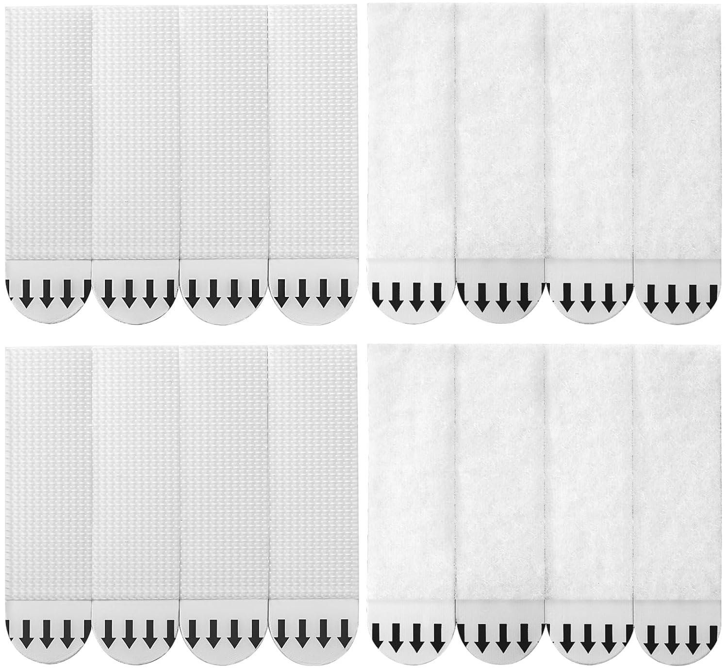 Sinnsally Medium Picture Hanging Strips Heavy Duty,20-Pairs(40 Strips) Sticky Picture Hangers for Walls Hanging Without Nail,Damage Free No Nails Refill Adhesive Poster Frame Mounting, White