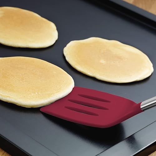 Miniatura 41 de Tovolo Juego de 6 utensilios de cocina de silicona, cucharón verde pesto ranurado, espátula, espátula, raspador, cuchara mezcladora y triturador