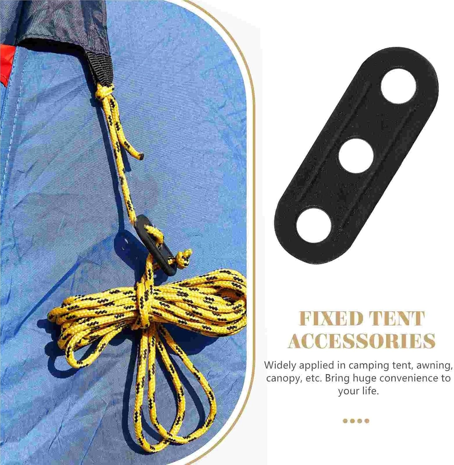 Paracord Accessories,Rope Tensioner 150Pcs Tent Rope Adjustment Buckle 3 Hole Canopy Camping Cord Tensioner Plastic Tighteners