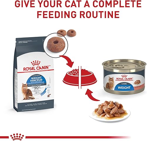 Miniatura 6 de Royal Canin Feline Weight Care - Comida húmeda para gatos adultos enlatada en salsa, lata de 5.1 onzas (24 unidades)