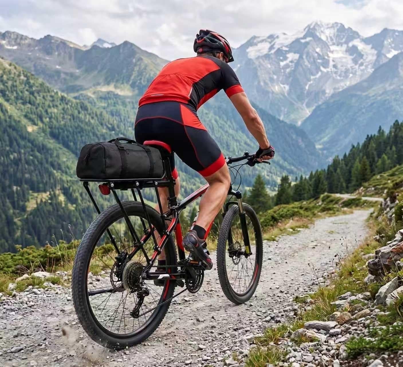 COMINGFIT 2026 Verbesserter Fahrradgepäckträger, 120 kg, robuster Fahrrad-Heckträger, 6-Beine, dreifache Stabilität, 2,0 mm verdickt, universell für MTB, Rennrad, Stadt, Kinder, Fat Tire Bike (8,9 cm