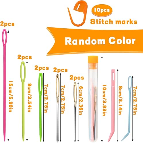 Miniatura 2 de 3 hilos de felpilla de 3.53 onzas, para tejer a ganchillo con agujas de ojos grandes, para tejer artesanías, hilo de chenilla suave para hacer