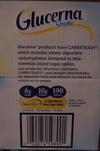 Miniatura 3 de GLUCERNA Batidos Chocolate delicioso Rica tiemble Diseñado para personas con Diabetes Pack de 12