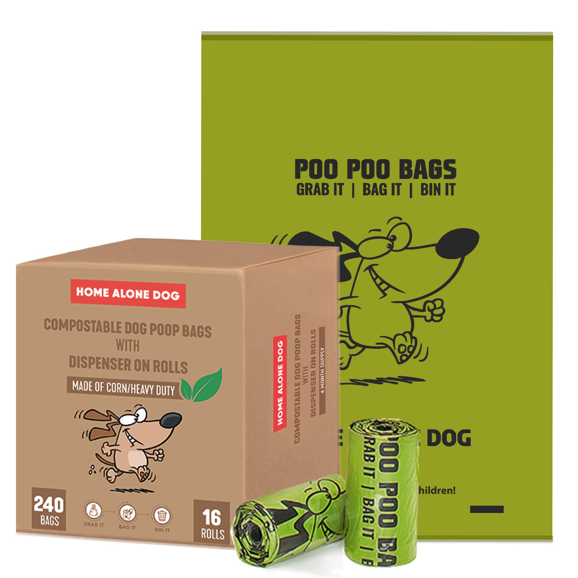 16 X Brand New Compostable Dog Poop Bags 240 Dog Poo Bags On Roll Wi 16-x-brand-new-compostable-dog-poop-bags-240-dog-poo-bags-on-roll-wi