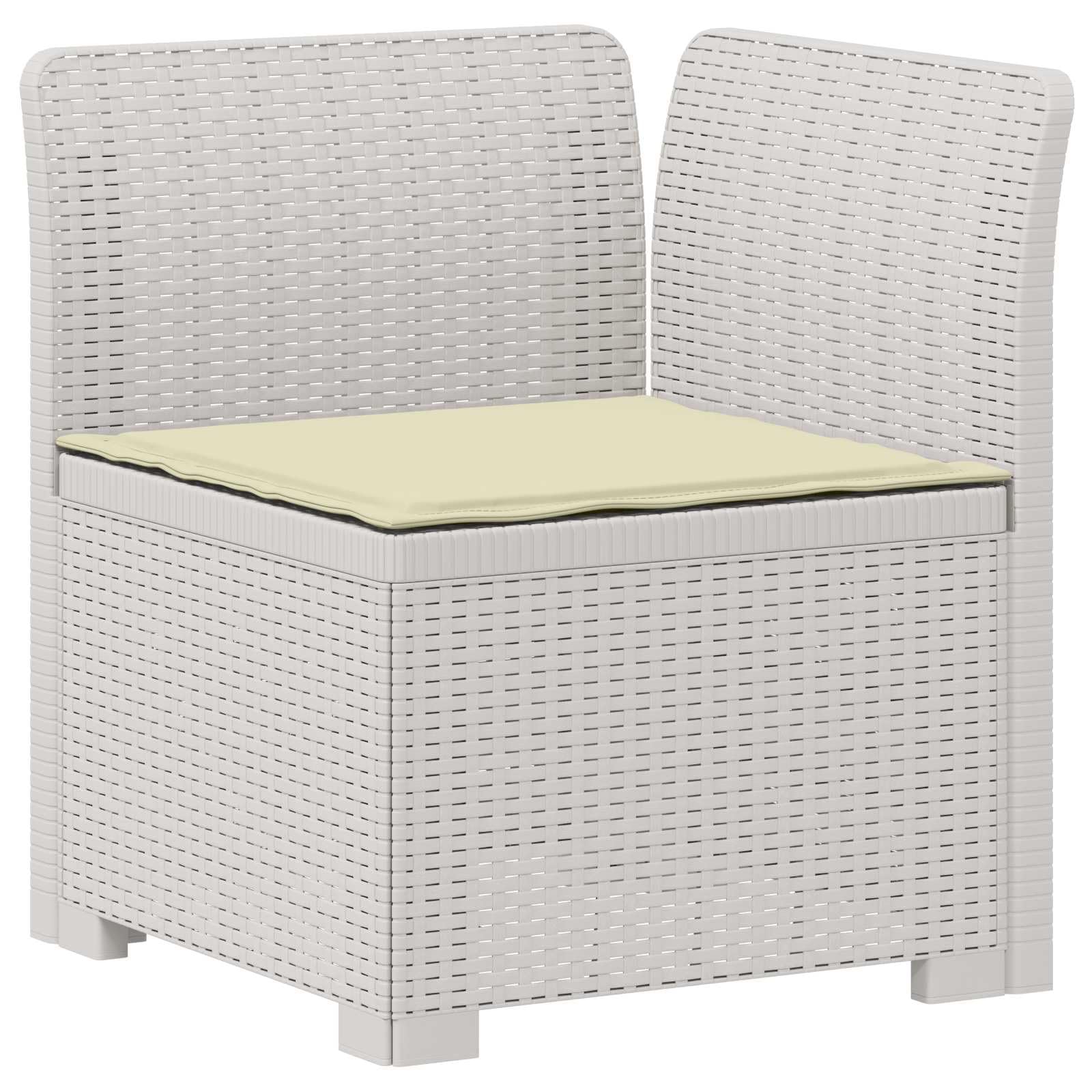 vidaXL Sofa Ogrodowa 6-osobowa z Poduszkami w Wyglądzie Rattanu PP