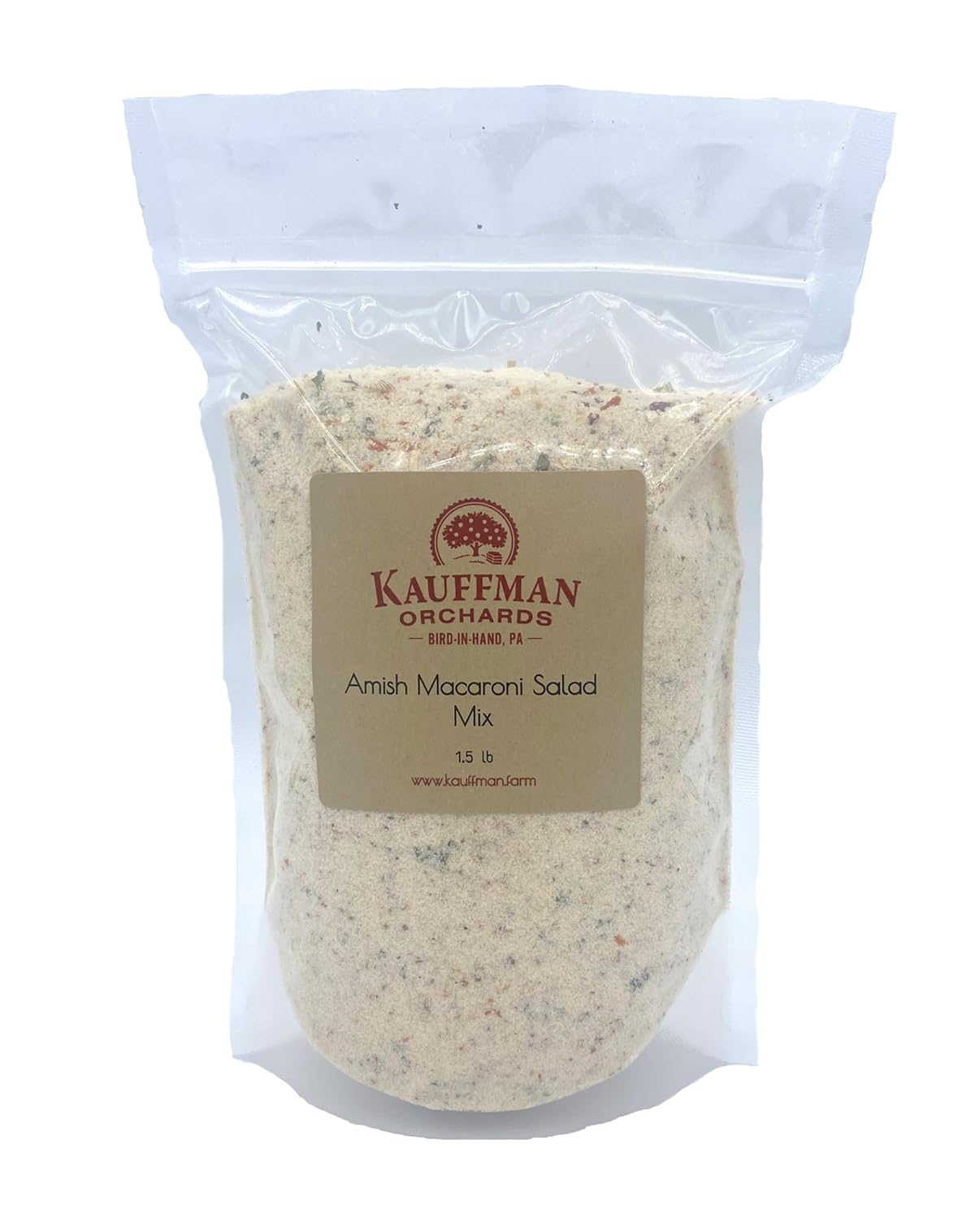Kauffman Orchards Natural Amish Macaroni Salad Mix In Bulk, Resealable Bag, 1.5 Lb. (1.5 Lb Bag)