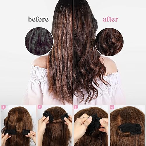 Miniatura 5 de Rizadores de pelo suaves sin calor, rizadores de cabello mágicos sin calor, rizadores de cabello brillantes para cabello largo, 15 ganchos de