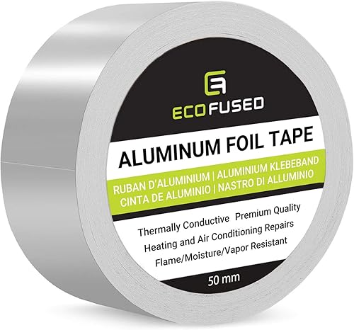 Cinta adhesiva de aluminio de alta calidad para reparaciones de calefacción y aire acondicionado térmicamente conductora resistente a la llama la