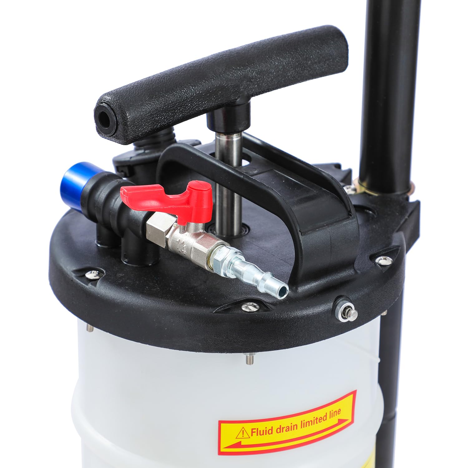 KATSU Tools Pompa pneumatica manuale per l'estrazione dell'olio da 5 litri, evacuatore di fluidi, motore, cambio dell'olio, pompa di aspirazione a vuoto per auto, moto, marine