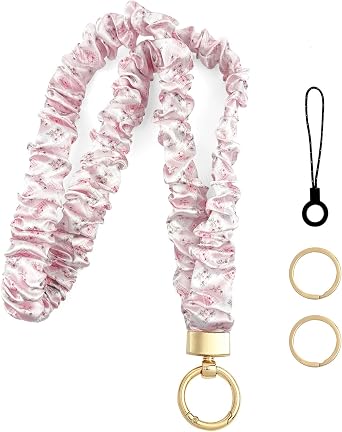 Scrunchie Lanyard for Id Badges, Teacher Retractable Lanyard for Women