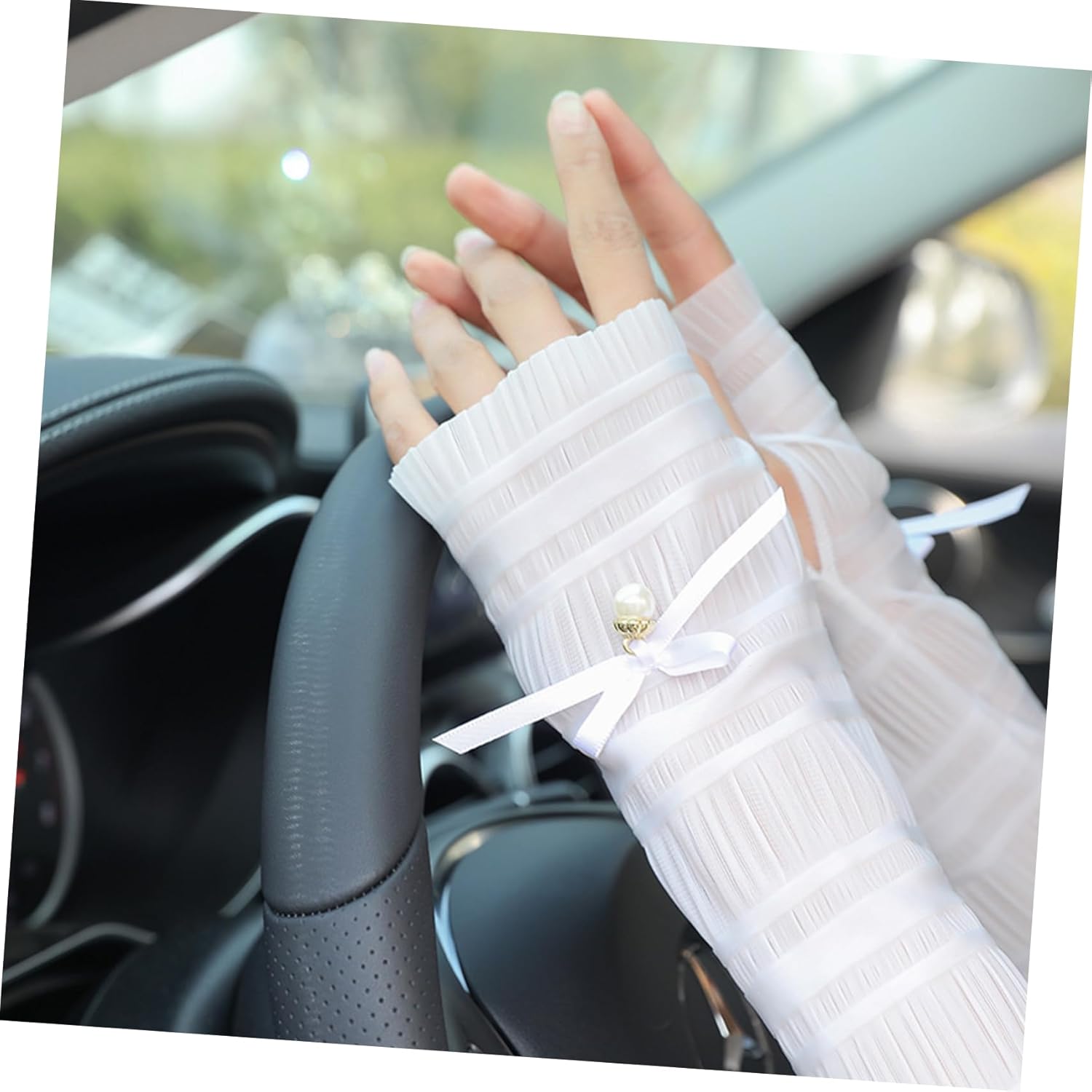 INOOMP 9pairs Sun Cooling Arm Sleeves Uv Ice for Outdoor Activities Jogging Fishing Cycling Lightweight Breathable Design
