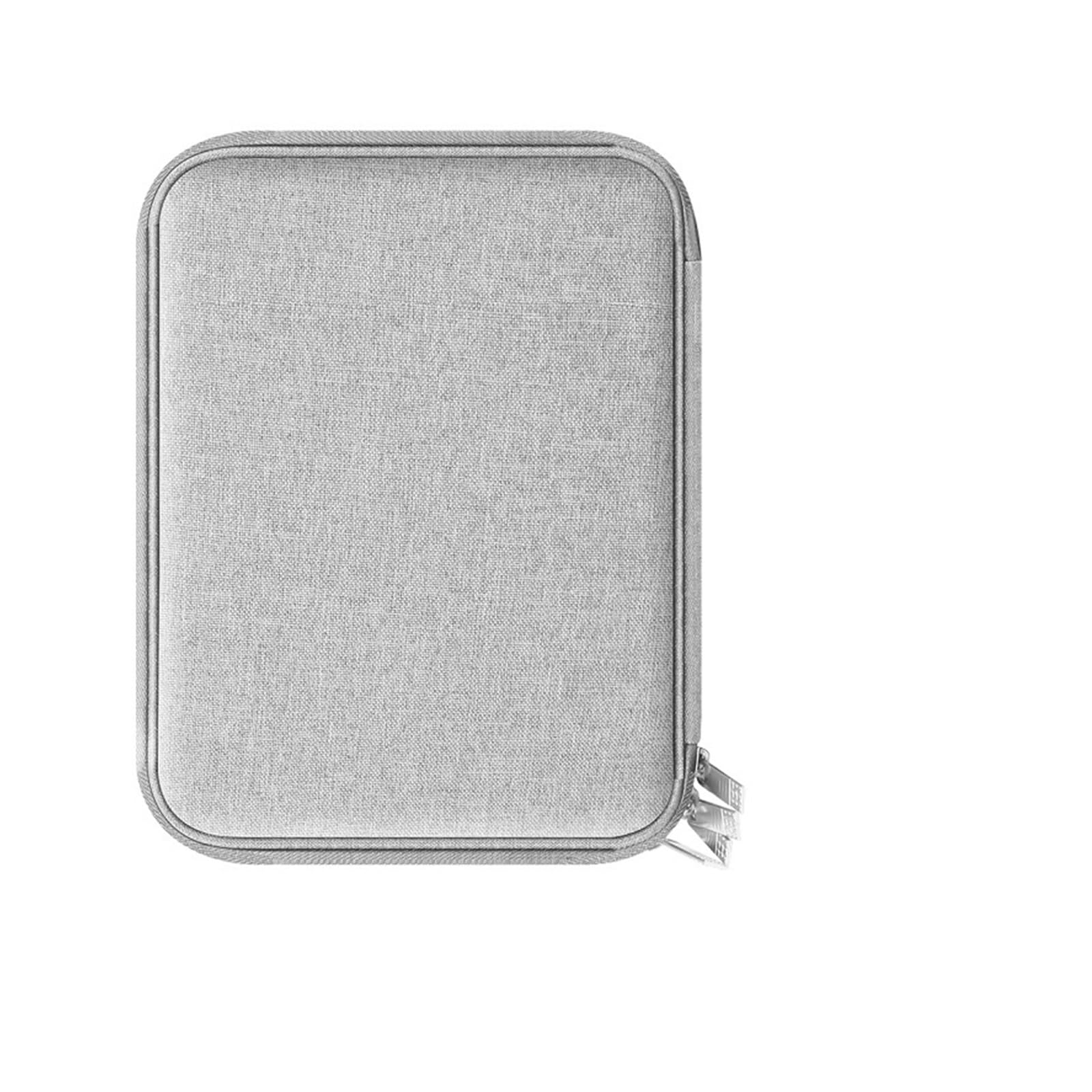 Aufbewahrungstasche for Uhren, Organizer-Box for Uhrenarmbänder, Aufbewahrungskoffer for Kopfhörer/U-Disk/Digitalkabel, tragbares Reiseetui for zur Aufbewahrung von Uhren(Grey)
