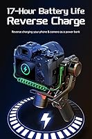 Vista 8 de Hohem iSteady MT2 Kit estabilizador de cámara con rastreador AIluz de llenado magnética, estabilizador cardán de 3 ejes todo en uno para cámara sin