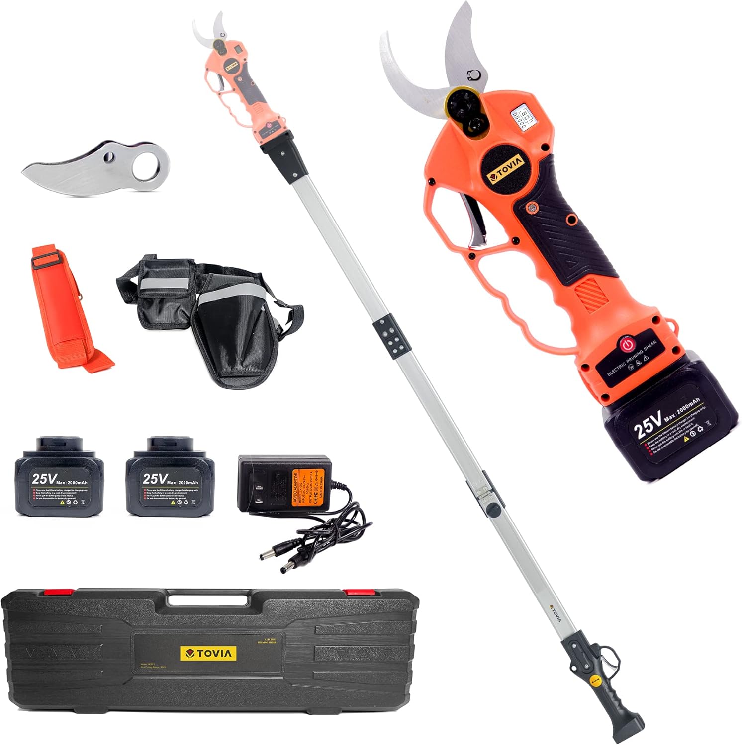 T TOVIA Cordless Pruning Shears, Electric Pruner with 7.5