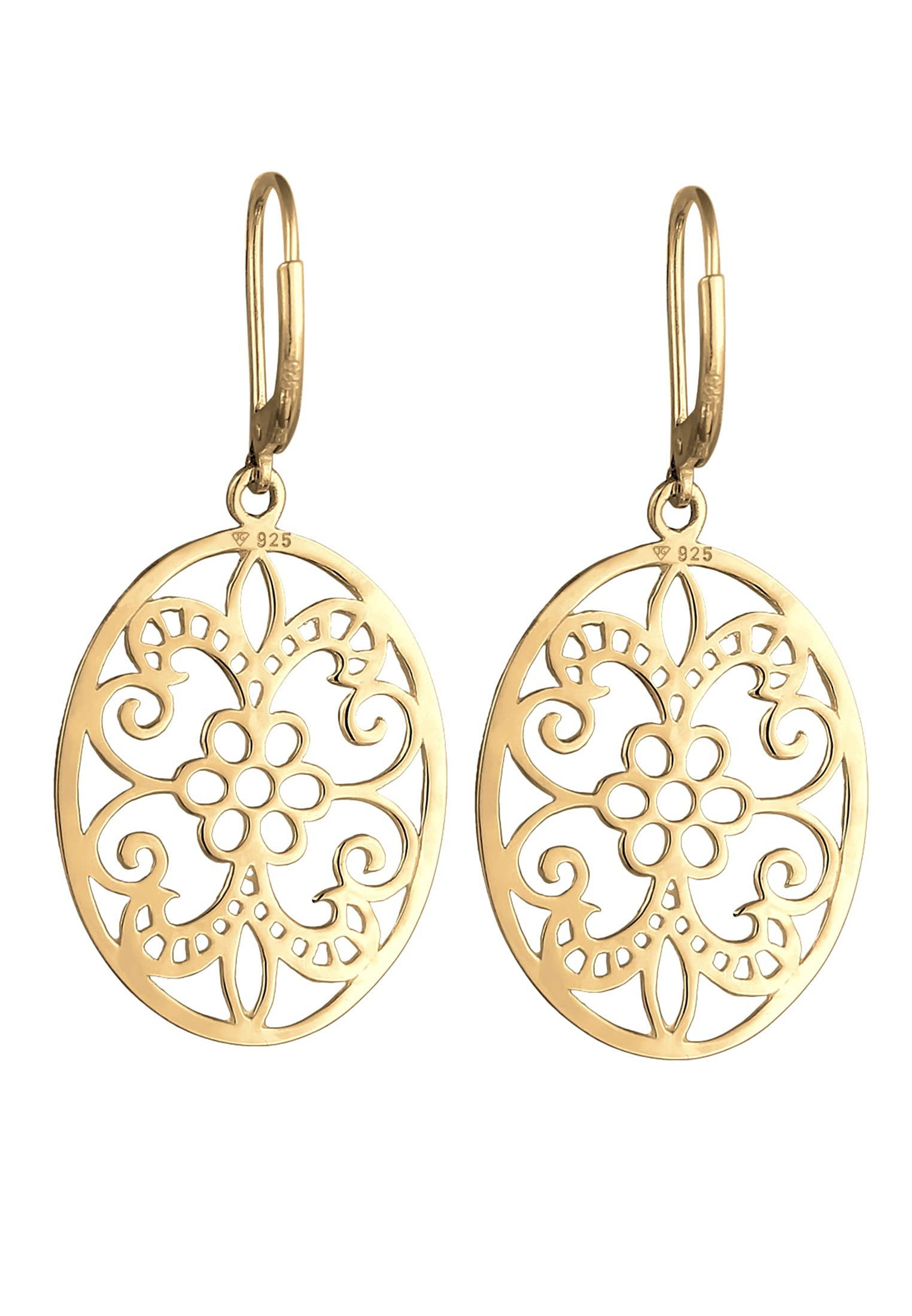 Elli Damen Ohrringe mit Ornament Orientalisch Floral Romantisch in 925 Sterling Silber