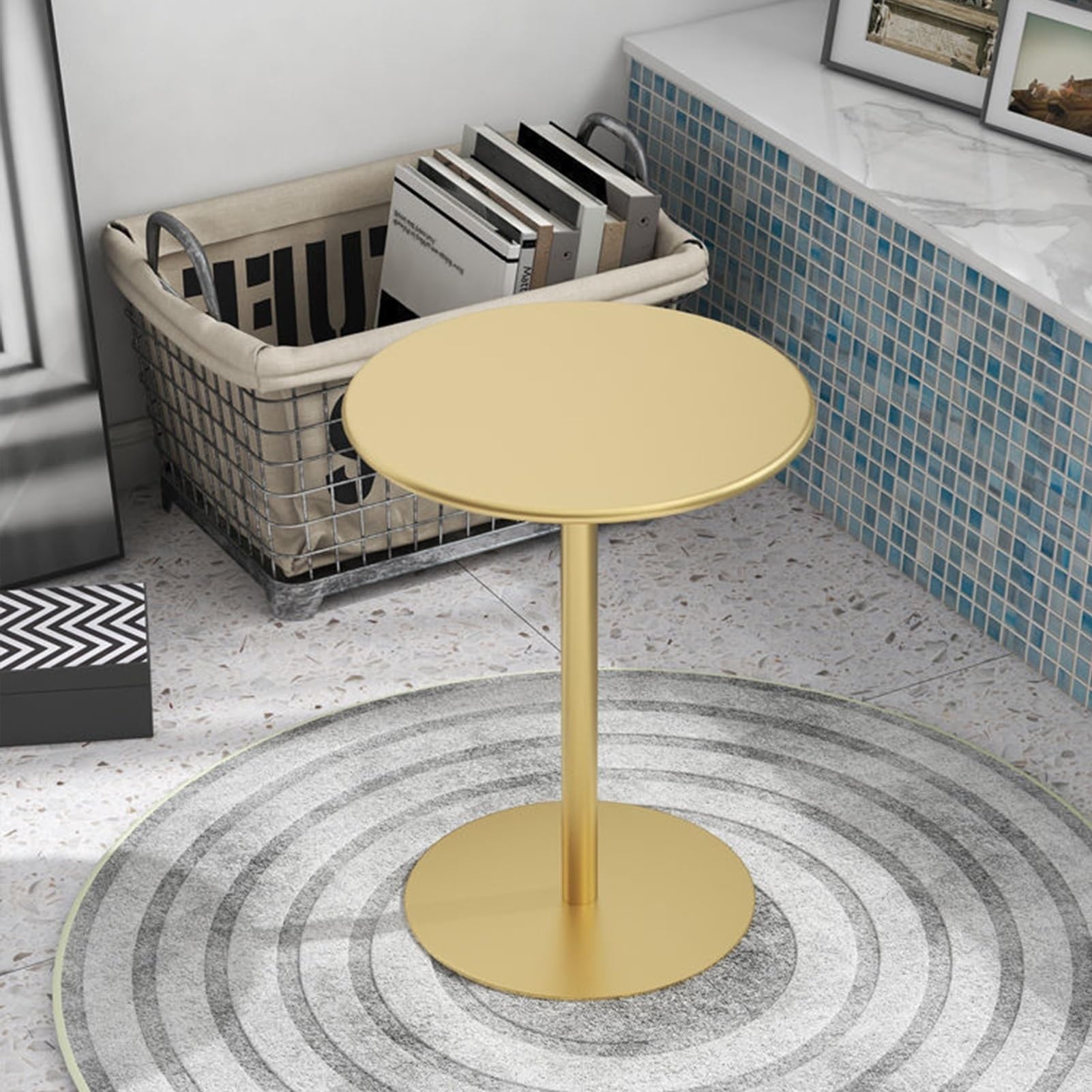 Table de comptoir hauteur de bar et mange-debout de salon 48cm
